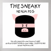 Ninja Pig! Poster (Vorne)