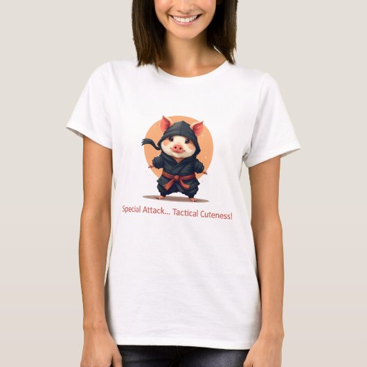 Ninja Pig T - Shirt (Vorderseite)