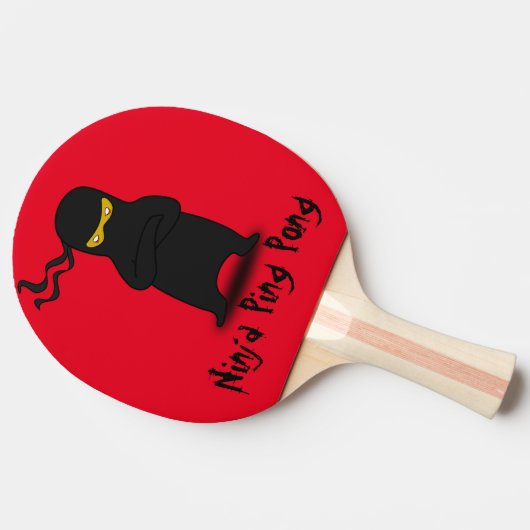 Ninja Ping Pong Paddle Tischtennis Schläger (Seitenansicht)