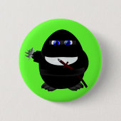 Ninja Pinguin Button (Vorderseite)