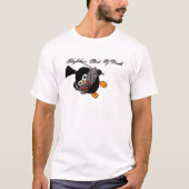 Ninja Pinguin-Drache-Tritt T-Shirt (Vorderseite)