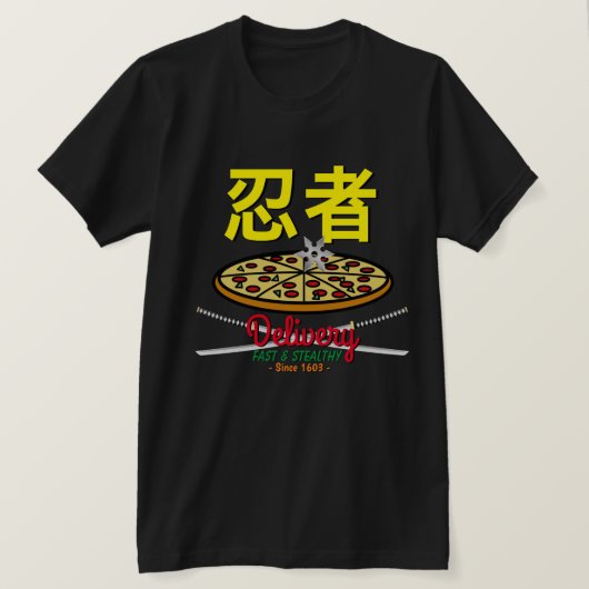 Ninja Pizza Delivery T - Shirt (Design vorne)
