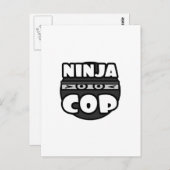 Ninja Polizist Postkarte (Vorne/Hinten)