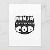 Ninja Polizist Postkarte (Vorderseite)