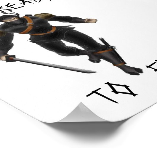 Ninja-Poster Poster (Ecke)