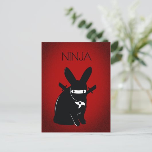 NINJA POSTKARTE (Stehend Vorderseite)