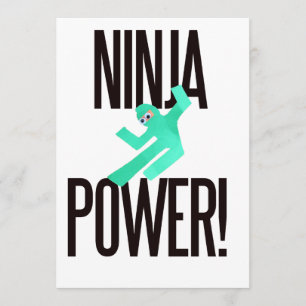 Ninja Power Einladung