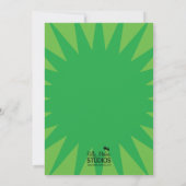 Ninja Power Grüne Einladung (Rückseite)