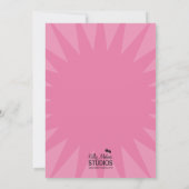 Ninja Power Rosa Einladung (Rückseite)