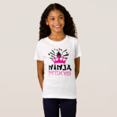 Ninja Prinzessin-Mädchen-T - Shirt (Vorne ganz)