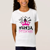 Ninja Prinzessin-Mädchen-T - Shirt (Vorderseite)