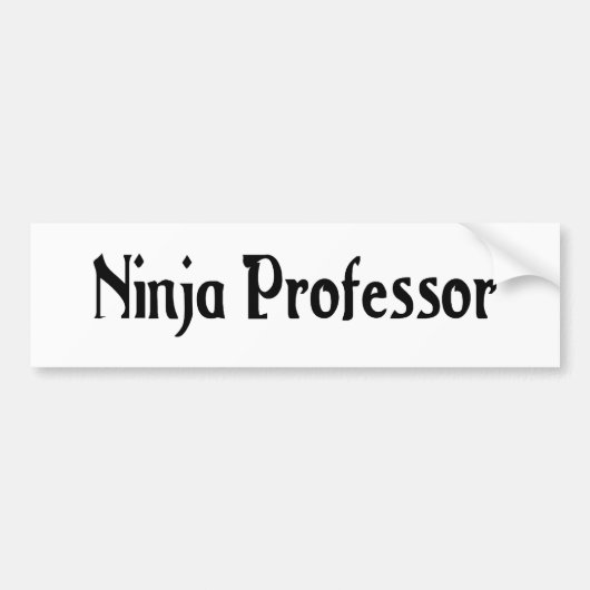 Ninja Professor Sticker Autoaufkleber (Vorne)