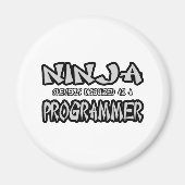 Ninja...Programmierer Magnet (Vorne)