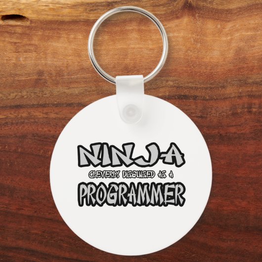 Ninja...Programmierer Schlüsselanhänger (Vorderseite)