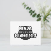 Ninja Pulmonologe Postkarte (Stehend Vorderseite)