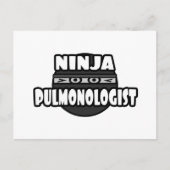 Ninja Pulmonologe Postkarte (Vorderseite)