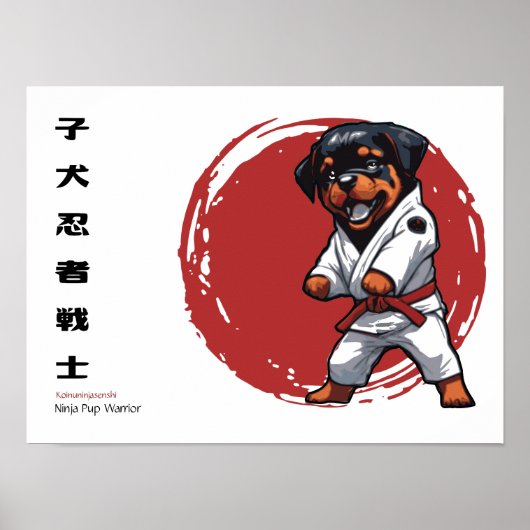 Ninja Pup Warrior Poster (Vorne)