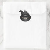 Ninja Quadratischer Aufkleber (Tasche)