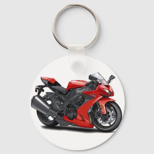 Ninja Red Bike Schlüsselanhänger (Vorderseite)
