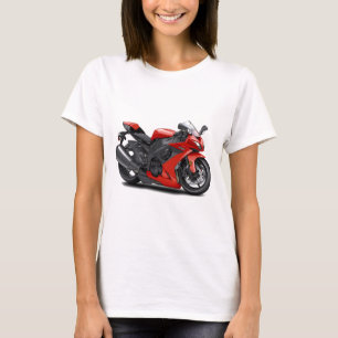 Ninja Rot-Fahrrad T-Shirt