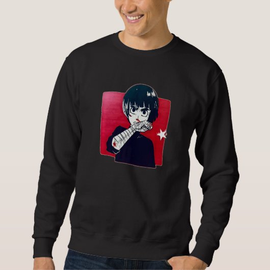 Ninja Samurai Fighter Training Hard Boxing Typ Boy Sweatshirt (Vorderseite)