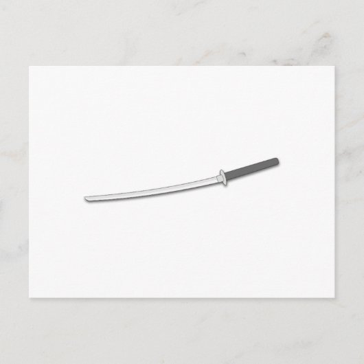 Ninja Samurai Sword Postkarte (Vorderseite)
