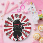 Ninja Samurai Warrior Disposable Paper Tellers Pappteller (Party)