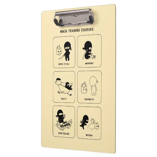 Ninja-Schulungen, benutzerdefinierte Farbe Klemmbrett (Links)