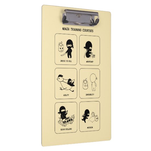 Ninja-Schulungen, benutzerdefinierte Farbe Klemmbrett (Rechts)