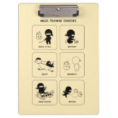 Ninja-Schulungen, benutzerdefinierte Farbe Klemmbrett (Vorderseite)