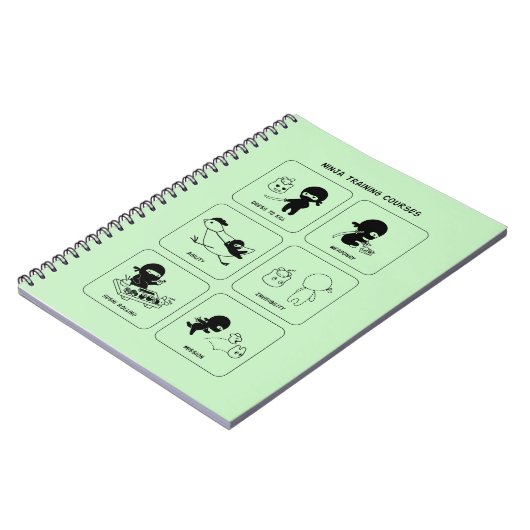 Ninja-Schulungen, benutzerdefinierte Farbe Notizblock (Linke Seite)