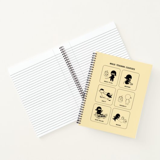 Ninja-Schulungen, benutzerdefinierte Farbe Notizblock (Innenseite)