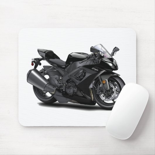 Ninja schwarzes Fahrrad Mousepad (Mit Mouse)