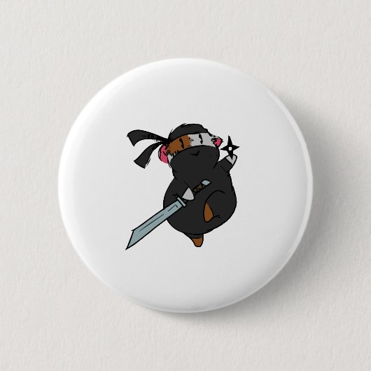 Ninja-Schwein-01 Button (Vorderseite)