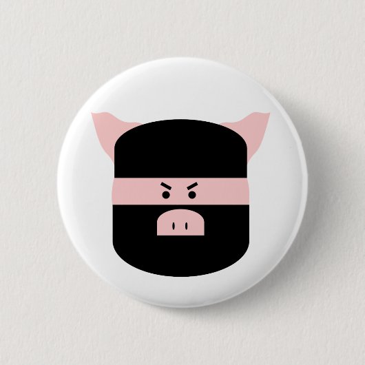 Ninja Schwein! Button (Vorderseite)