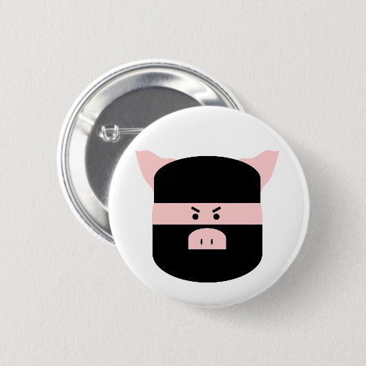 Ninja Schwein! Button (Vorne & Hinten)