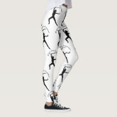 Ninja Schwertfrau Silhouette Thunder_Cove Leggings (Rechts)