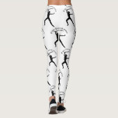Ninja Schwertfrau Silhouette Thunder_Cove Leggings (Rückseite)