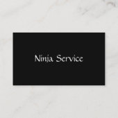 Ninja Service Visitenkarte (Rückseite)