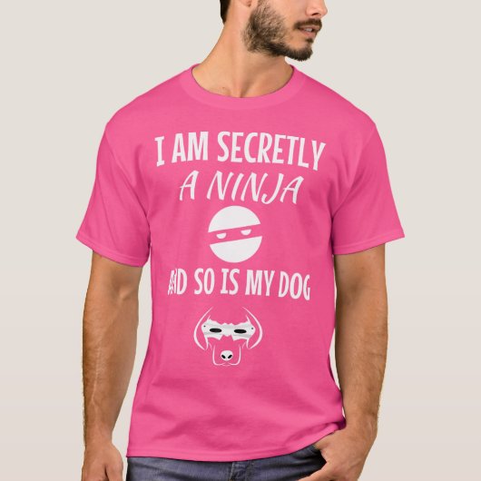 Ninja Shirt Funny Ninja Karate Dog (Vorderseite)