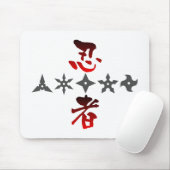 Ninja Shuriken Mousepad (Mit Mouse)