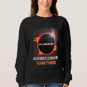 Ninja Shuriken Total Solar Eclipse 2024 Quebec Can Sweatshirt (Vorderseite)