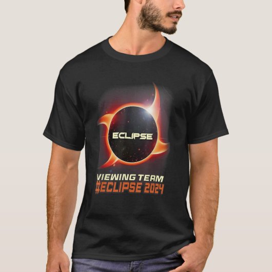 Ninja Shuriken Total Solar Eclipse Viewing Team 20 T-Shirt (Vorderseite)