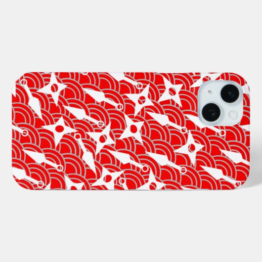 Ninja Shuriken und Kunai Design Case-Mate iPhone Hülle (Rückseite (Horizontal))
