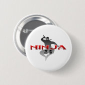 Ninja Silhouette Button (Vorne & Hinten)
