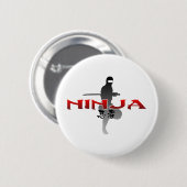 Ninja Silhouette Button (Vorne & Hinten)