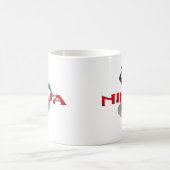 Ninja Silhouette Kaffeetasse (Mittel)