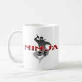 Ninja Silhouette Kaffeetasse (Links)