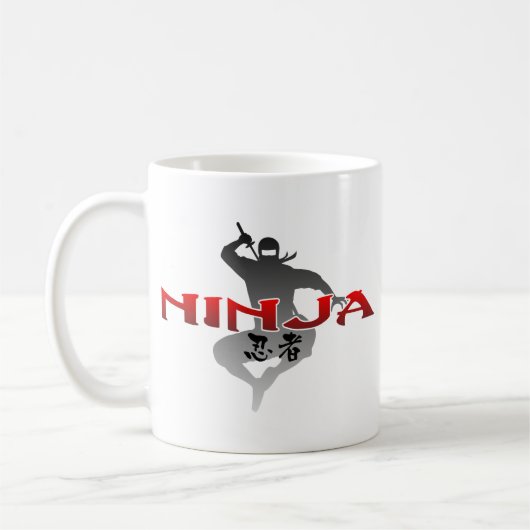 Ninja Silhouette Kaffeetasse (Links)
