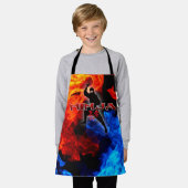 Ninja Silhouette Schürze (Getragen)